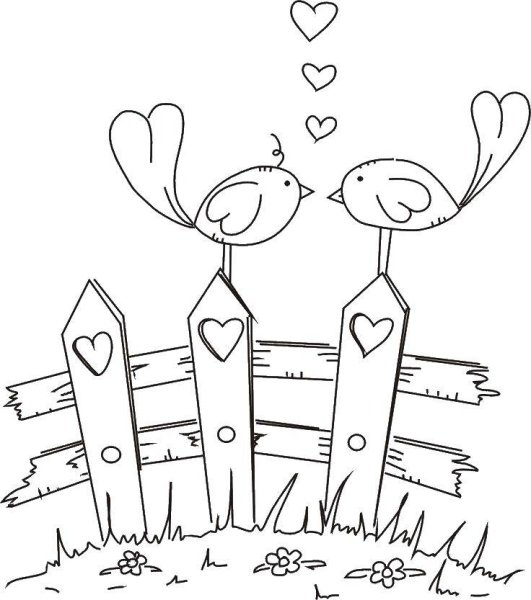 Забор рисунок