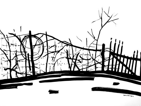 Рисование заборчик