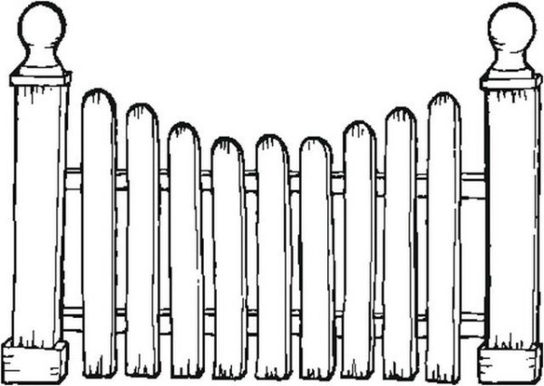 Раскраска заборов на даче