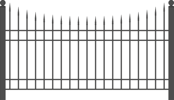 Изгородь на белом фоне