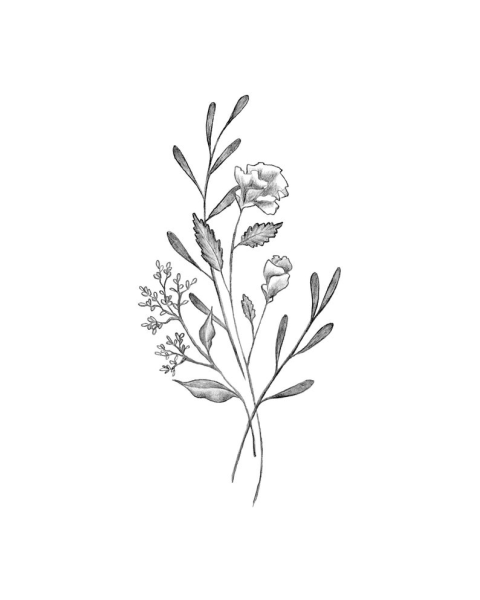 Лаванда эскиз