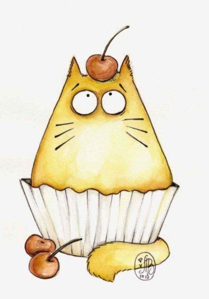 Забавные кошки в картинах