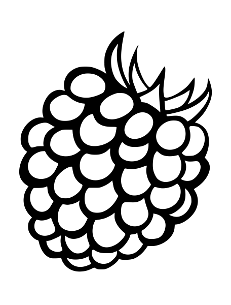 Малина раскраска