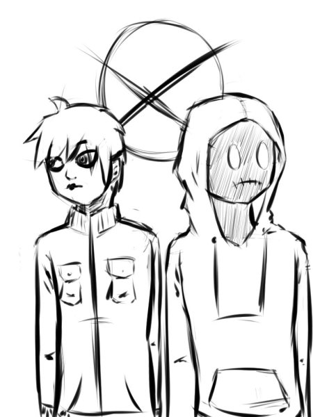 Крипипаста для срисовки Бен