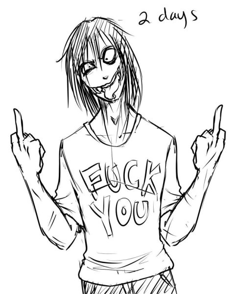 Безглазый Джек черно белый