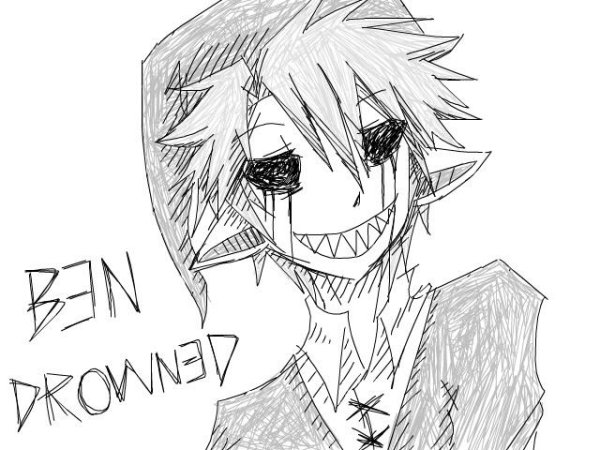 Крипипаста для срисовки Бен