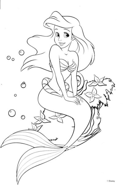 Раскраска Ариэль