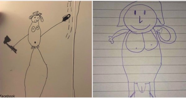 Смешные детские рисунки