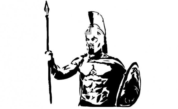 Царь Леонид Спарта тату