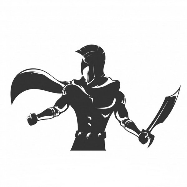 Трафарет Спартанец