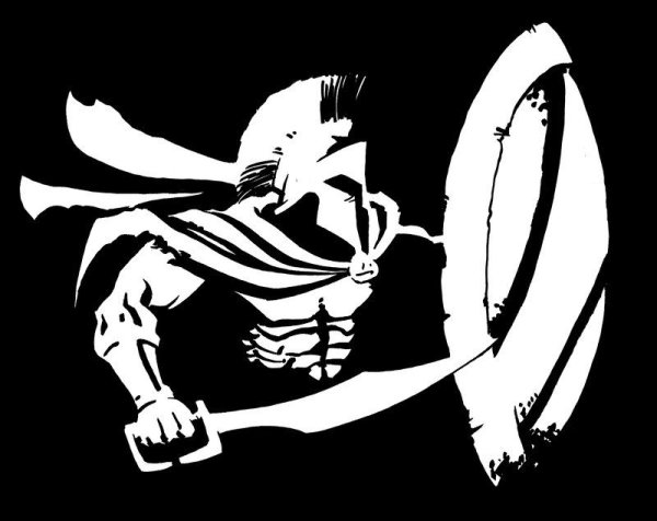 Трафарет Спартанец