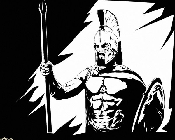 Спартанец чб