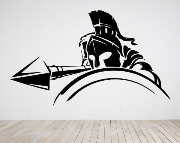 Трафарет Спартанец