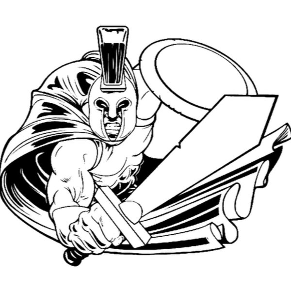 Раскраска Спартанец