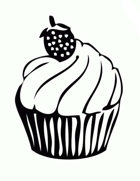 Кексик черно белый