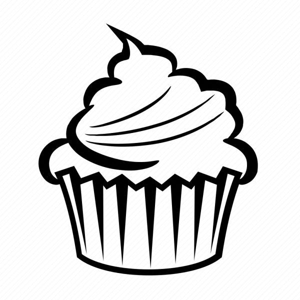 Капкейк черно белый