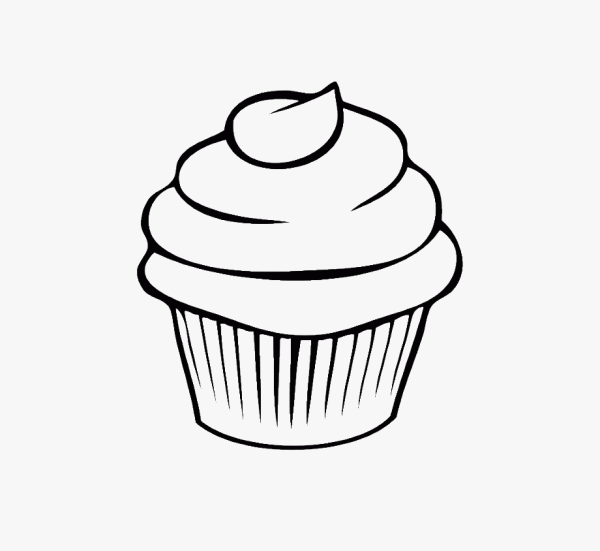 Кекс черно белый