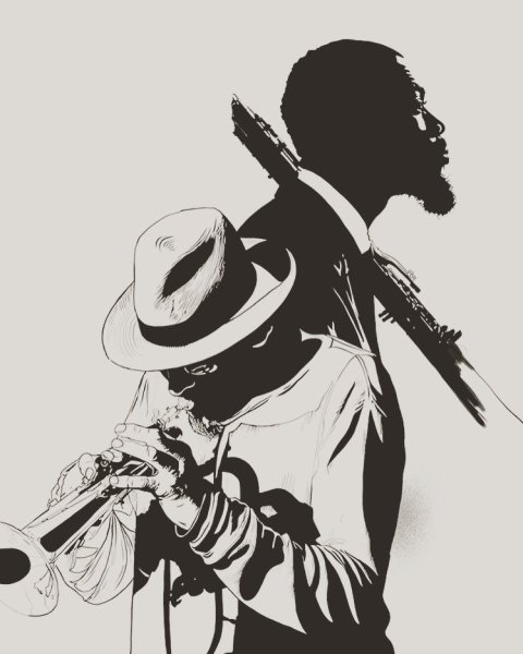 Джаз черно белые