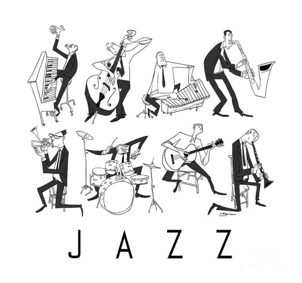 Джаз иллюстрации