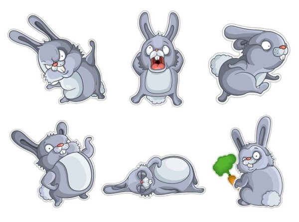 Мультяшные кролики