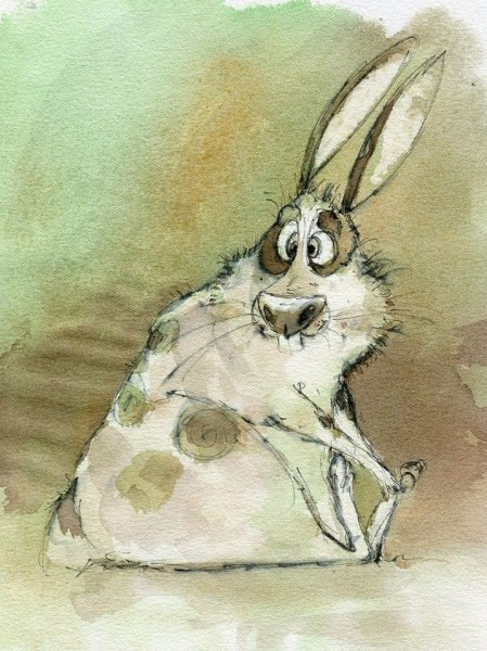 Кролик мультяшный прикольный