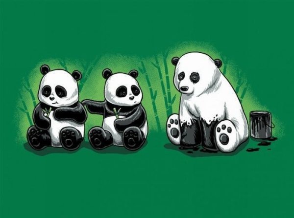 Открытки с пандой прикольные