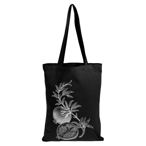 Холщовая сумка шоппер черная