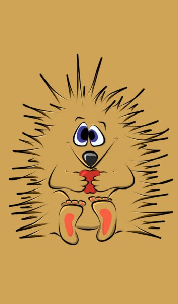 Ежики мультяшные прикольные