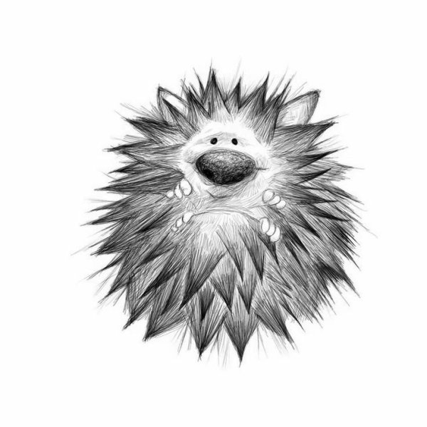 Прикольный Ежик