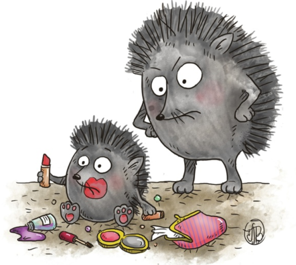 Рисунки ежиков прикольные