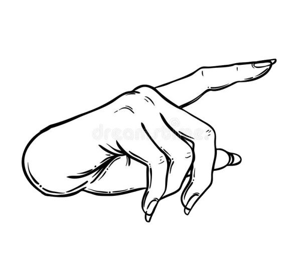 Кисть руки указывает