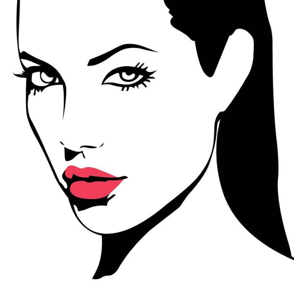 Анджелина Джоли вектор