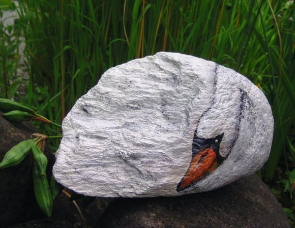 Роспись камней для сада