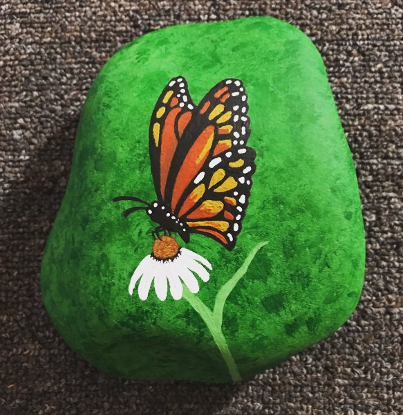 Расписные камни для сада