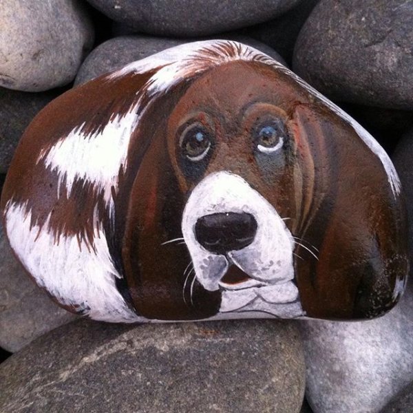 Разрисованные камни для сада