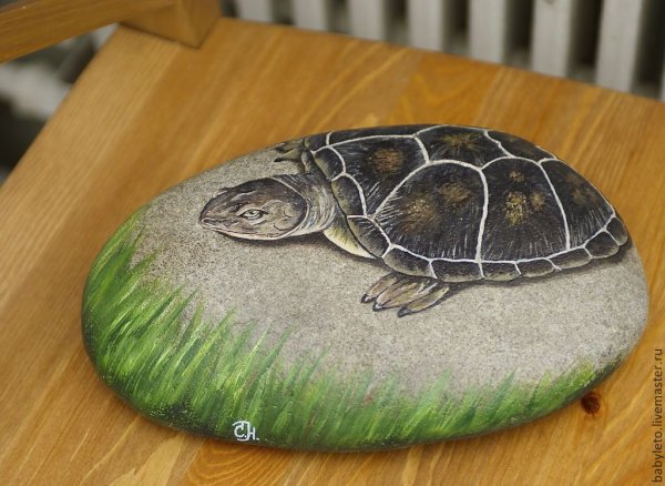 Рисование на гальке для детей