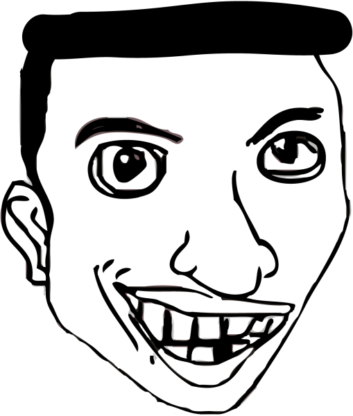 Смешные нарисованные лица