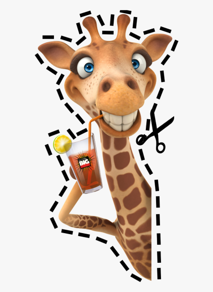 Жираф мультяшный