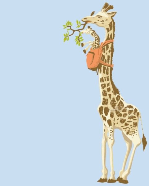 Жираф мультяшный прикольный
