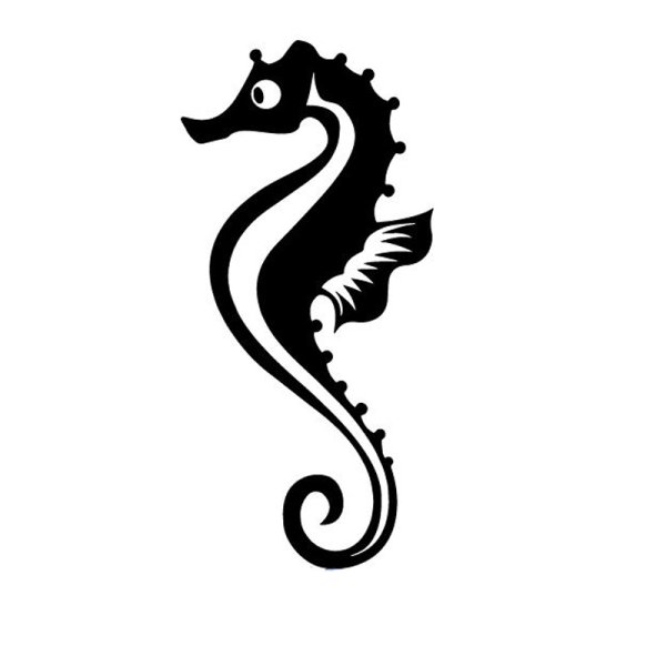 Морской конек рисунок