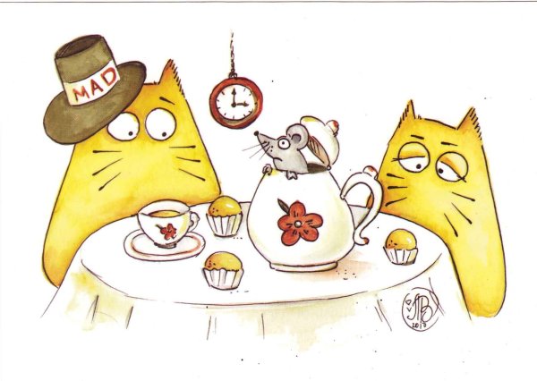 Коты Марии Ван Брюгген рисунок