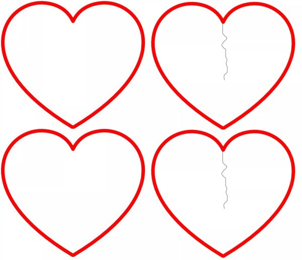 Сердечко шаблон