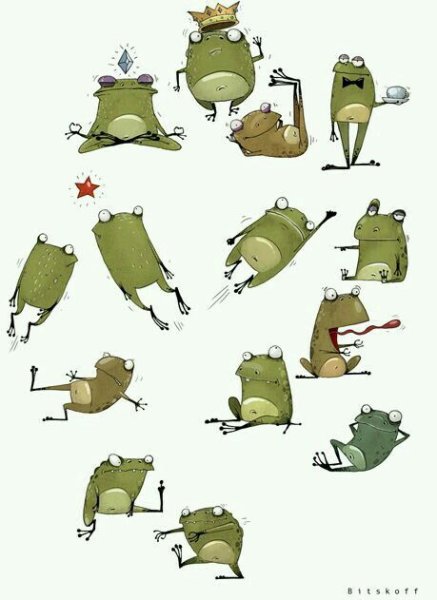 Смешные жабки рисунки