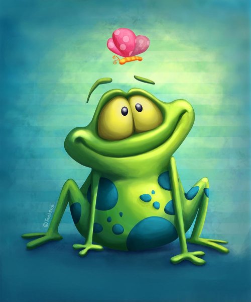 Забавные лягушата