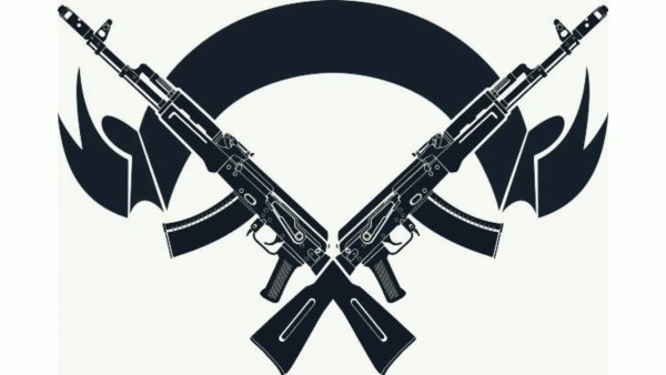 Автомат Калашникова карандашом