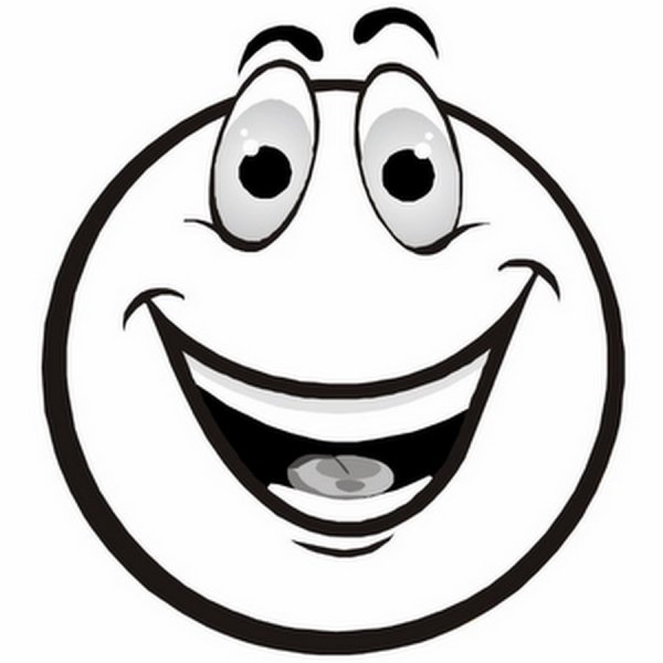 Рожица черно белая