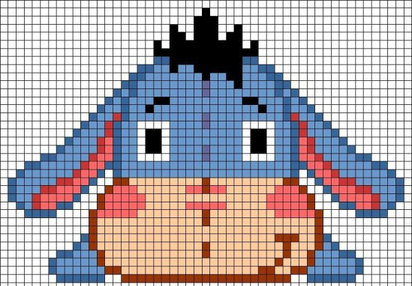 Рисунки по клеточкам сложные