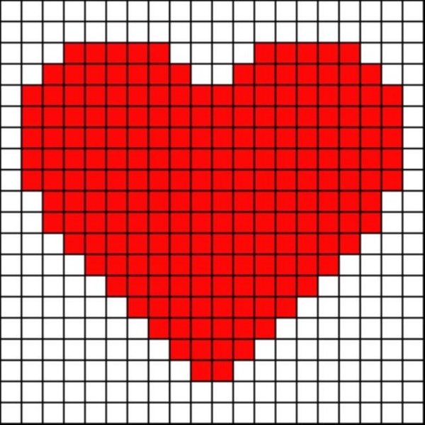 Сердце по клеткам