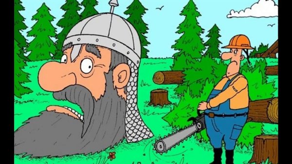 Лесоруб прикол