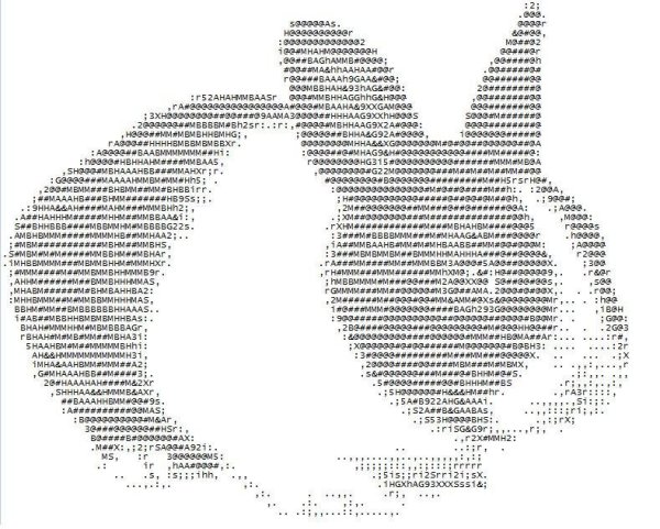 Эйнштейн ASCII